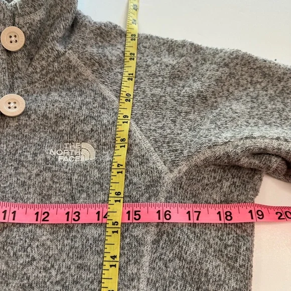 The North Face Crescent Sunset Full Zip Grey Knit Jacket Women’s Size Medium - Picture 7 of 11